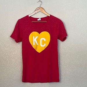 Red & Yellow KC Heart T-Shirt